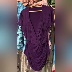 Flattering Purple wrap top xxl